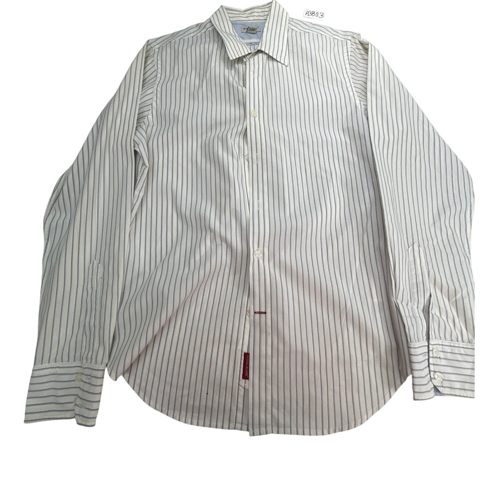 Guess striped dress shirt Men's size Medium white